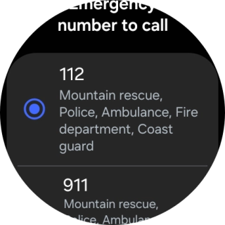 Press the required setting.