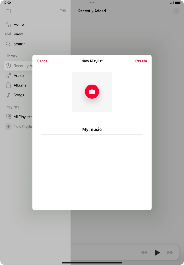 Press Create. Press Create.