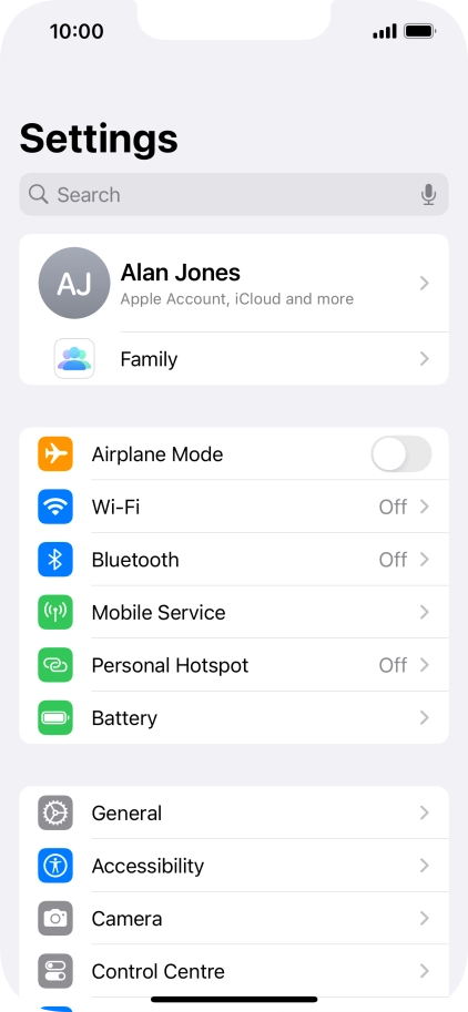 Press Accessibility.