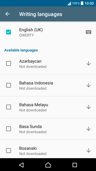 Press the Return key.
