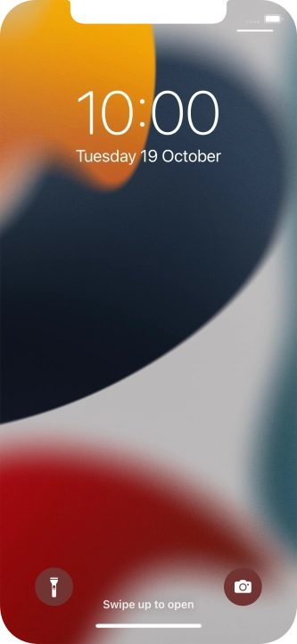 Slide your finger upwards starting from the bottom of the screen.