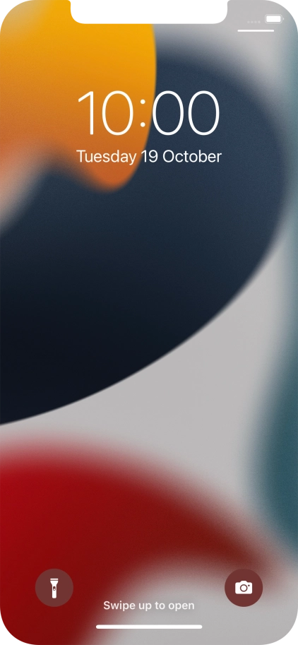 Slide your finger upwards starting from the bottom of the screen.