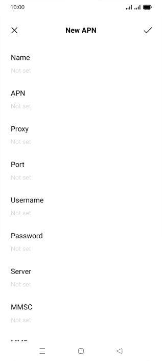 Press the field below 