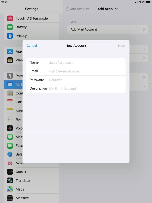 Press Name and key in the required sender name.