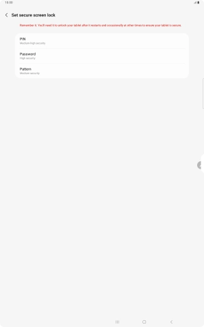 Press the required lock code and follow the instructions on the screen to create an additional lock code.