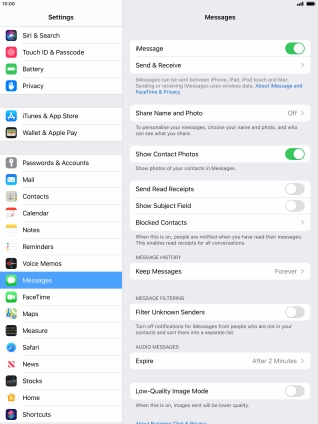 Press the Home key to return to the home screen.