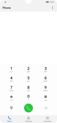 Press the menu icon.