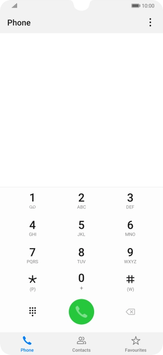 Press the menu icon.