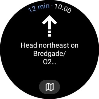 Follow the instructions on the screen to navigate to the selected destination. Follow the instructions on the screen to navigate to the selected destination.