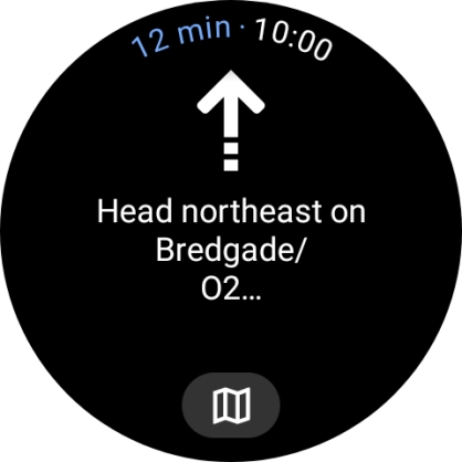 Follow the instructions on the screen to navigate to the selected destination. Follow the instructions on the screen to navigate to the selected destination.