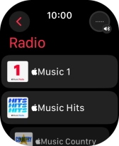 Press the required radio station.