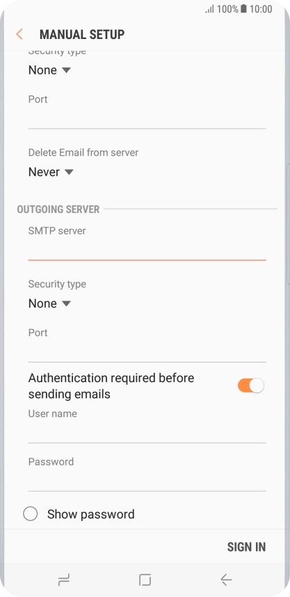 Press the drop down list below 