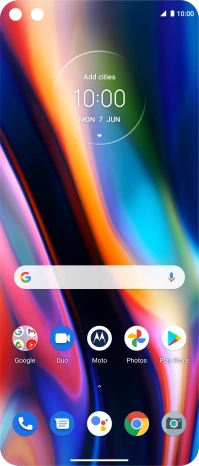 Slide two fingers downwards starting from the top of the screen.