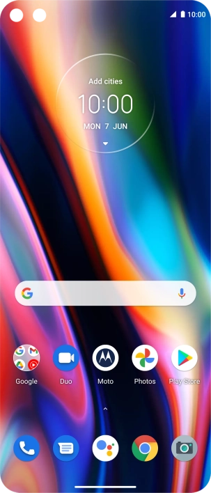 Slide two fingers downwards starting from the top of the screen.