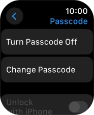 Press Turn Passcode Off and key in the current lock code.