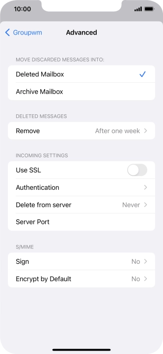 Press Authentication.