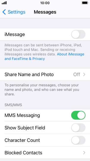 Press the Home key to return to the home screen.
