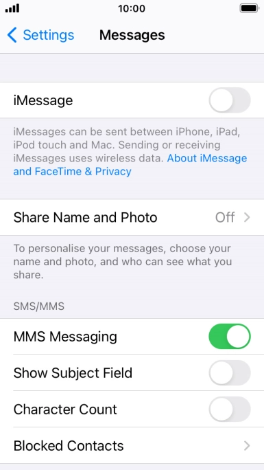 Press the Home key to return to the home screen.