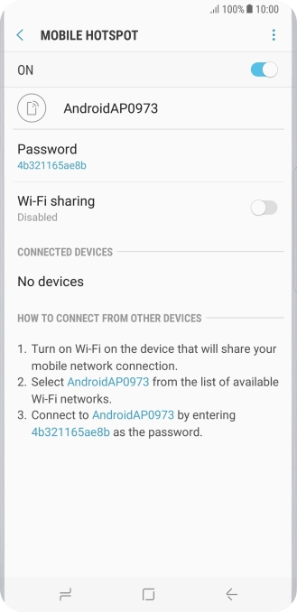 Press the Home key to return to the home screen.