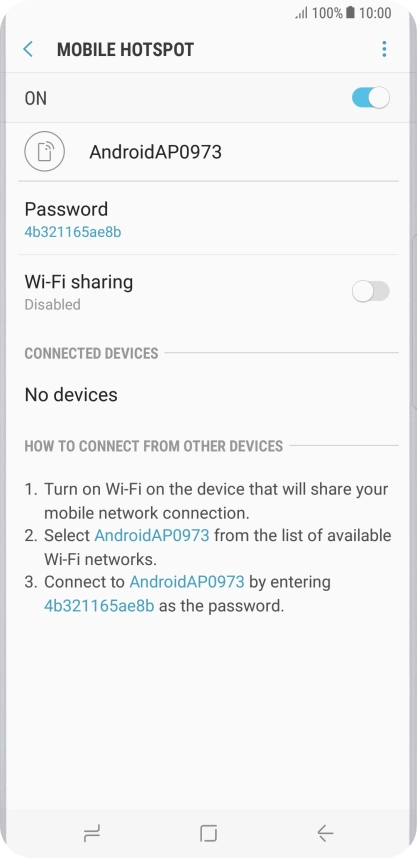 Press the Home key to return to the home screen.