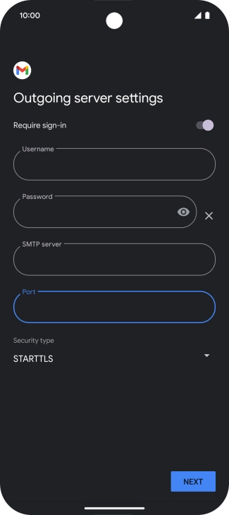 Press the drop down list below 