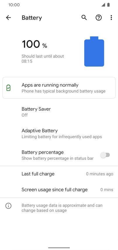 Press Battery Saver.
