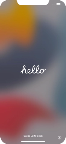 Slide your finger upwards starting from the bottom of the screen.