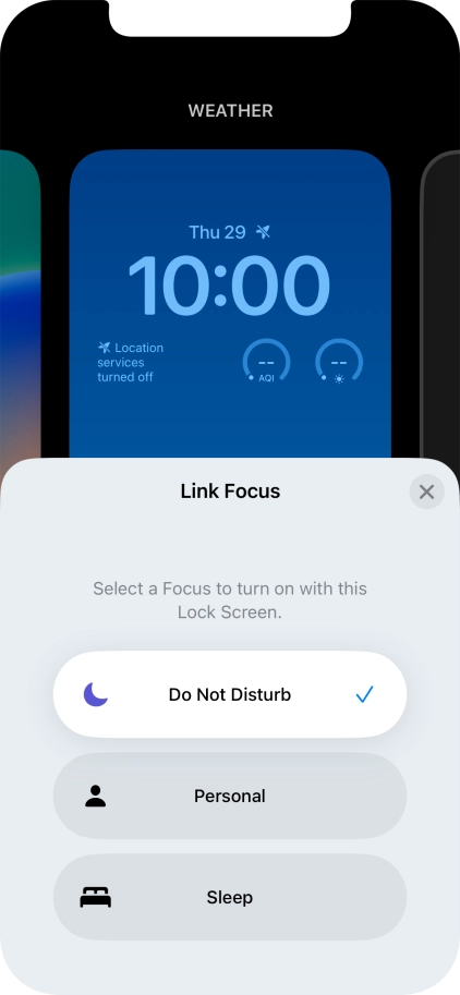 Press the close icon.