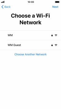 Press the required Wi-Fi network.