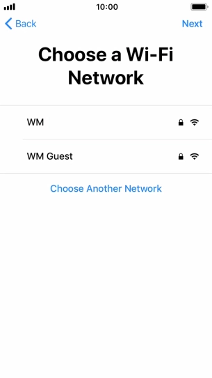 Press the required Wi-Fi network.
