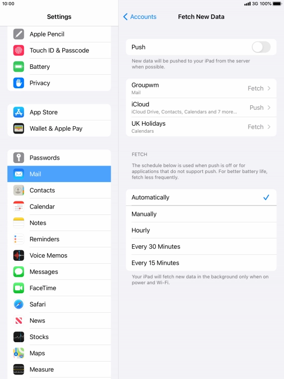 Press the indicator next to Press the indicator next to