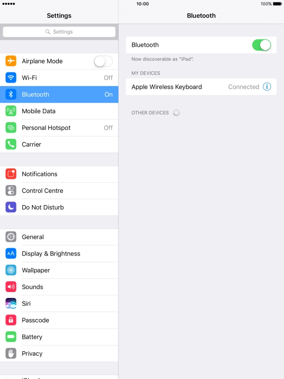 Press the Home key to return to the home screen.