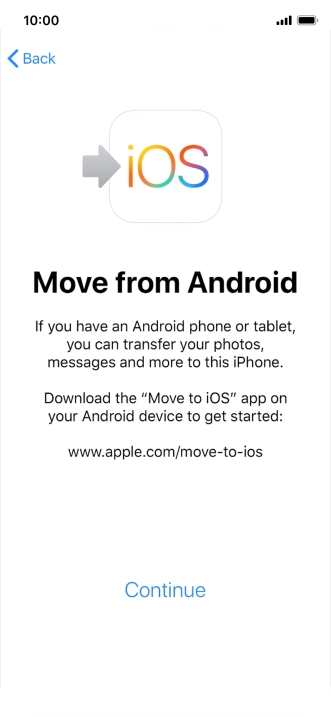 To transfer content to your phone, you need to install the app 