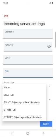 Press None to turn off the function.