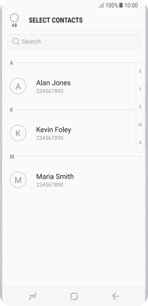 Press the field above 