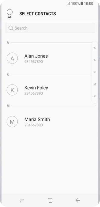 Press the field above 