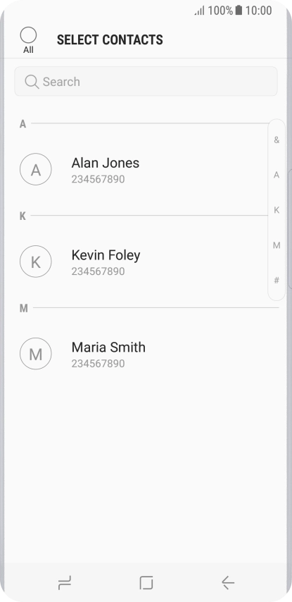 Press the field above 