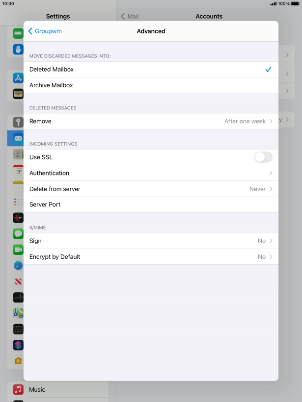 Press Authentication.