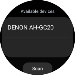 Press the required device. Press the required device.