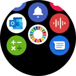 Press the email message icon.