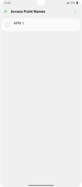 Press the menu icon.