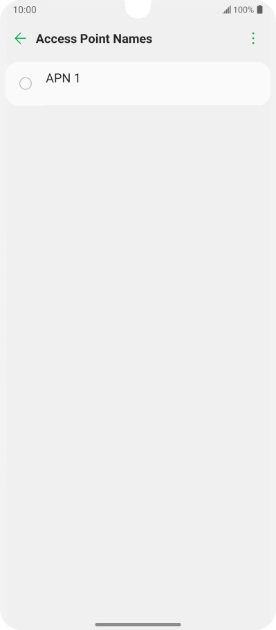 Press the menu icon.