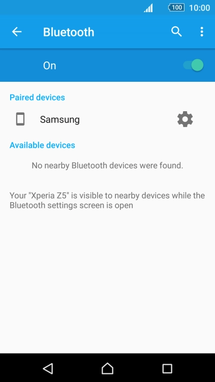 Press the Home key to return to the home screen.