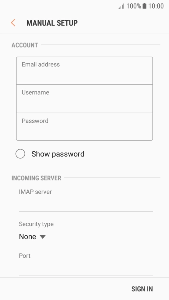 Press the field below 