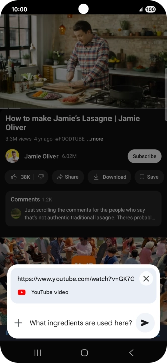 Follow the instructions on the screen to type or speak the required question for the video. Follow the instructions on the screen to type or speak the required question for the video.
