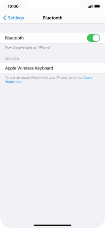 Press the required Bluetooth device and follow the instructions on the screen to pair the device with your phone.