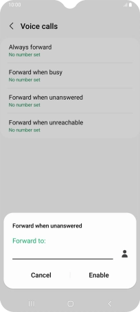 Key in +61414121121 and press Enable.