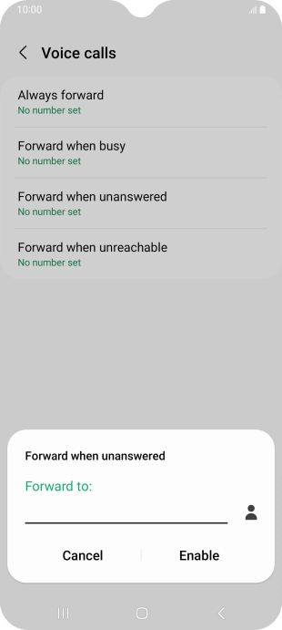 Key in +61414121121 and press Enable.
