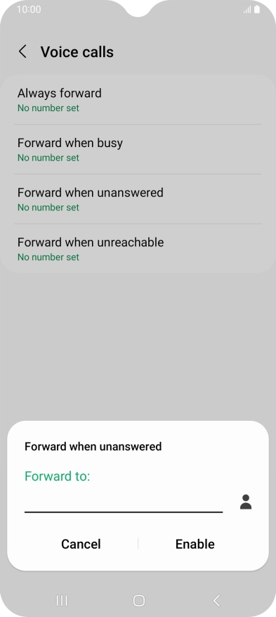 Key in +61414121121 and press Enable.