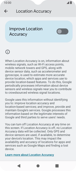If you press the indicator next to 